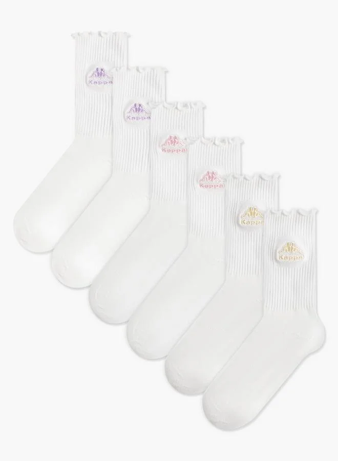 Kappa Pack Of 3 Crew Length Sports Socks